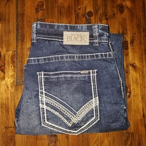 Buckle Black dark wash men's jeans